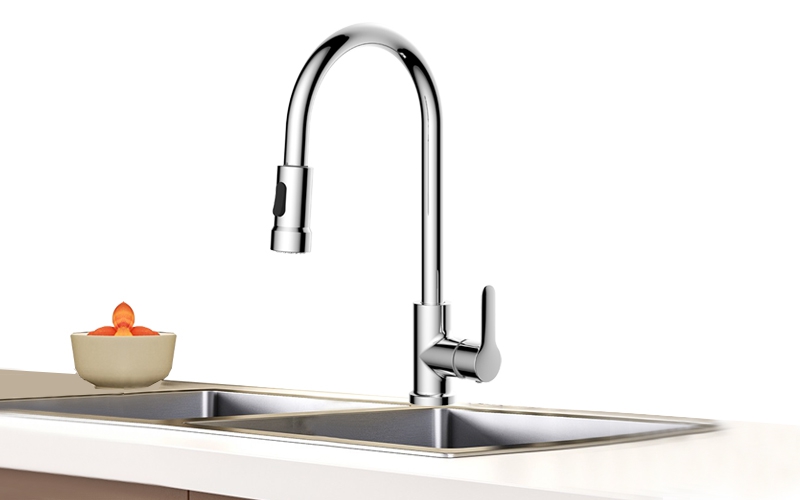 FK8307-B0 Single Handle Pull-down Kitchen Faucet
